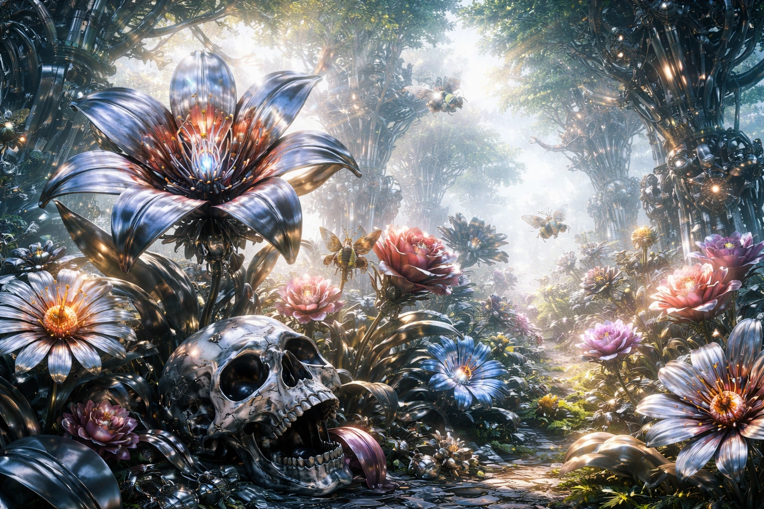 Квіти з живого металу