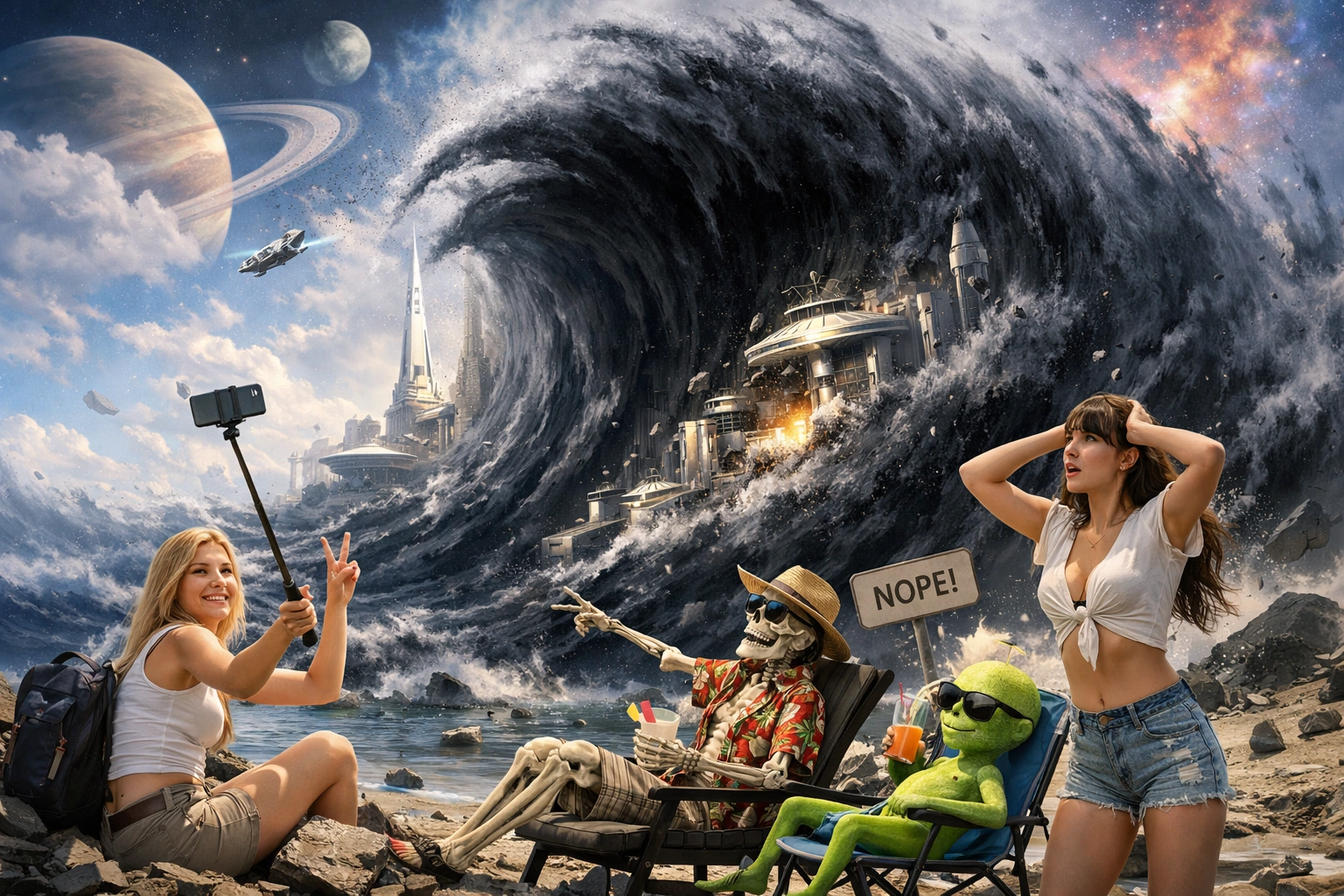 Темна хвиля, що ковтає структури