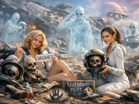 Дівчата серед уламків привидної флотилії з неземними примарами