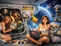 Космічний ремонт у сервісному люку: дівчата й неземні істоти лагодять