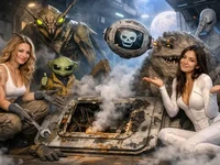 Саркастичний бортовий ШІ та команда з двох дівчат і неземних істот