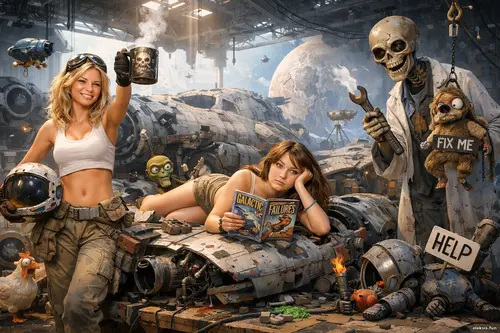 Депо зламаних зорельотів: дівчата й неземні істоти в космічній майстер