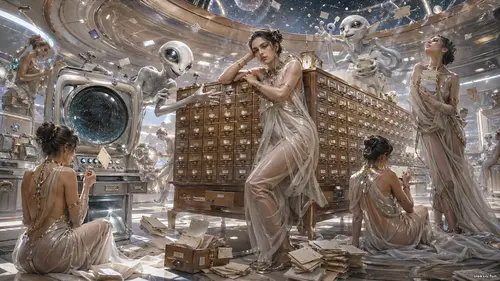 Космічний архів з дівчатами, неземними істотами, сліпим радаром