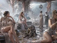 Залишки космічного свята на орбітальній станції