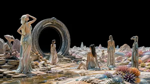 Планети з вимкненим небом: дівчата й неземні істоти біля порталу